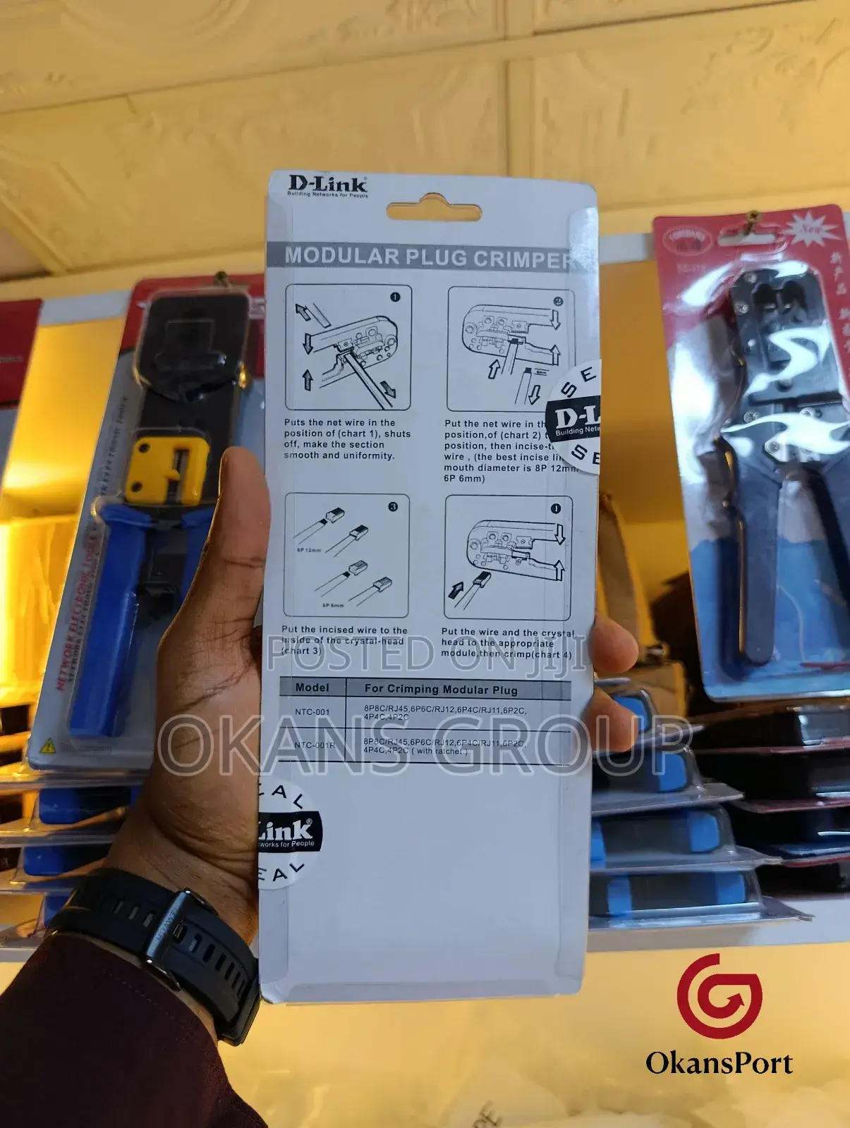 D-Link Modular Plug Crimper Tool – Rj45/Rj11 Net Cable Crimping Tool