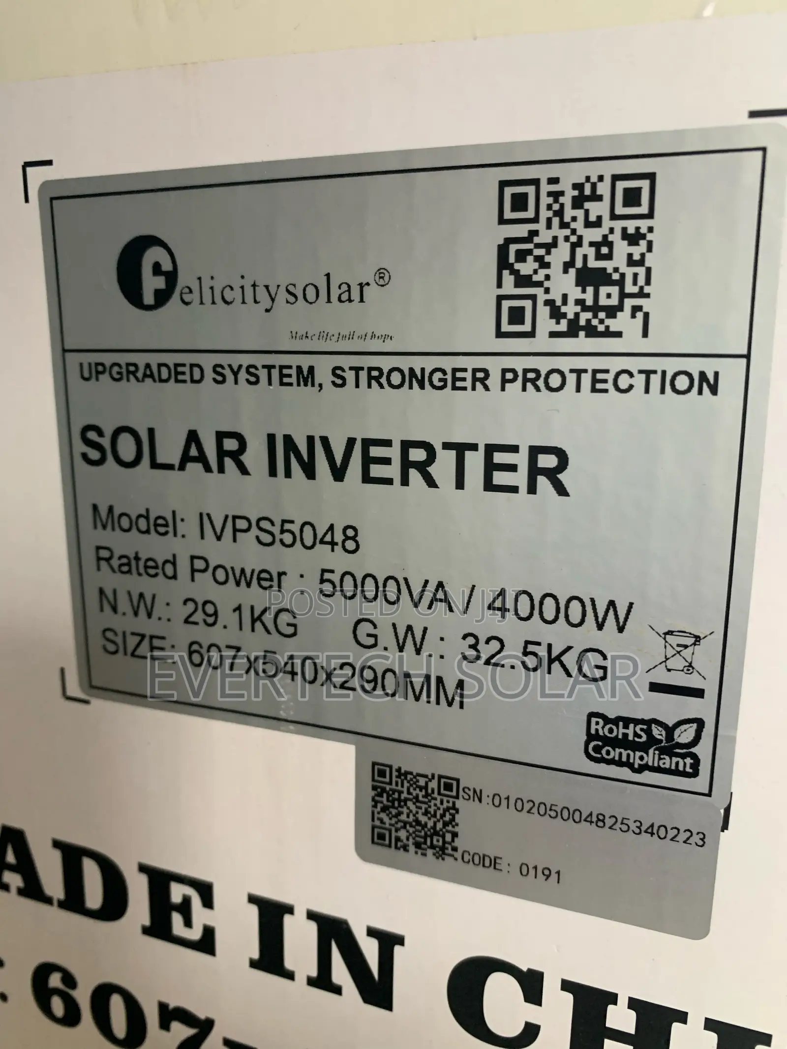 5kva Felicity Transformer Based 48v Puresine Wave Inverter