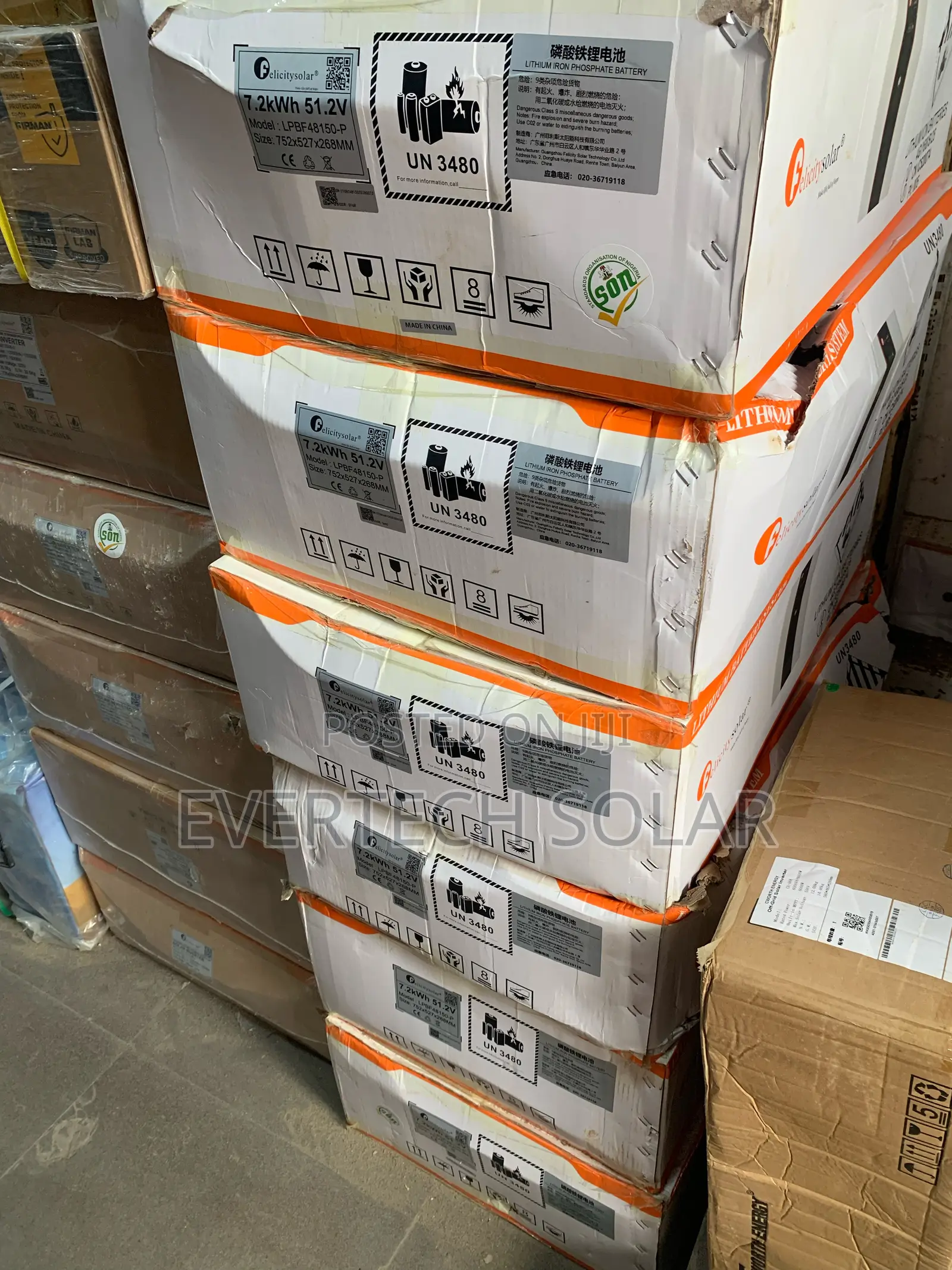 7.2kwh 48v Felicity Ion Lithium Battery Lpbf48150-p150a