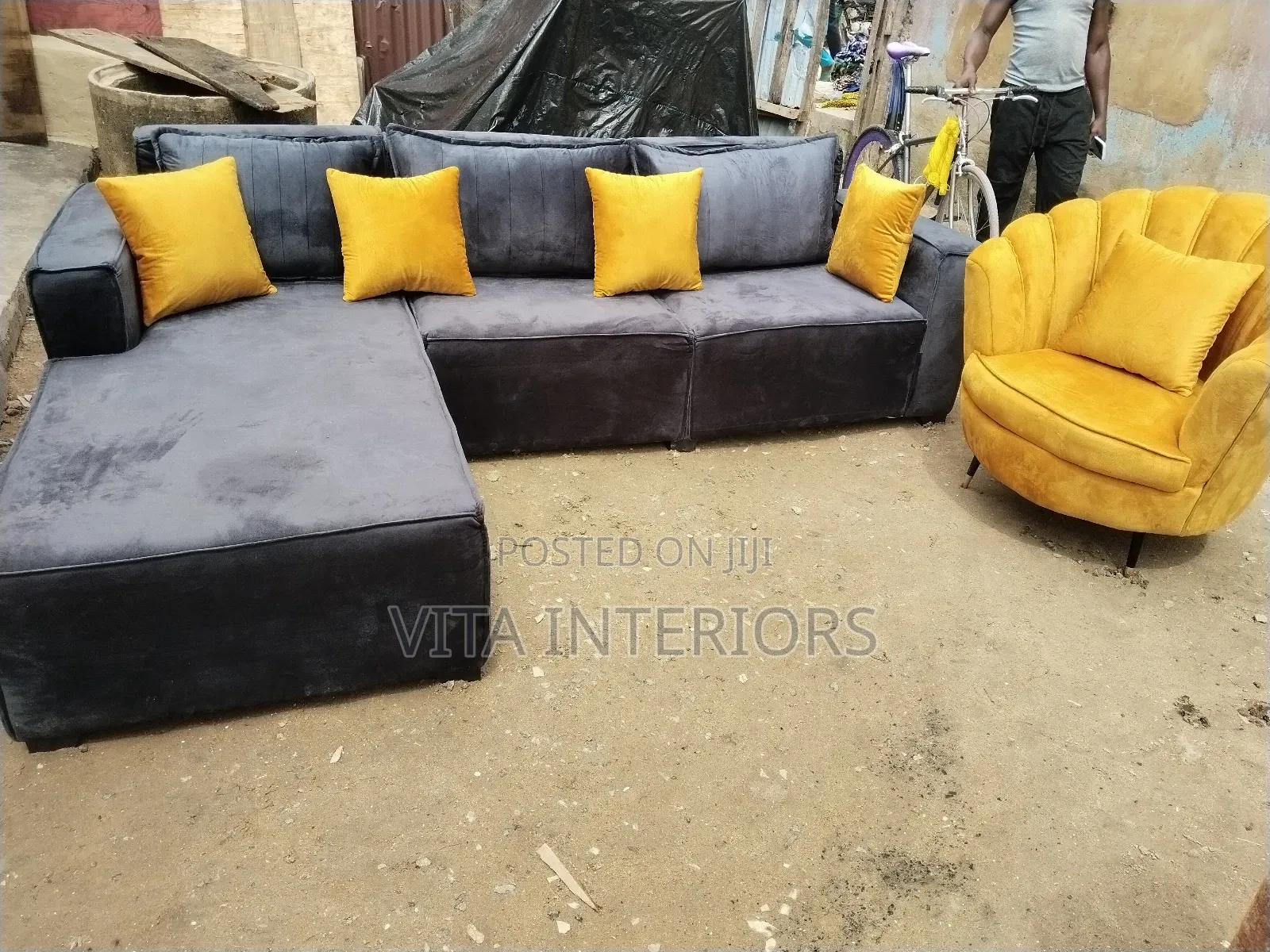 Dark Gray Sofa