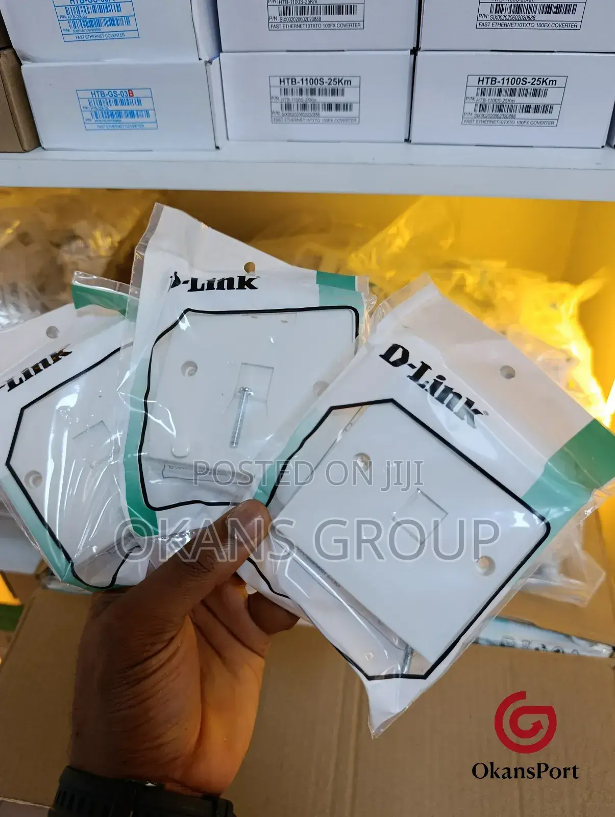 D-Link Single Faceplate With Rj45 Module – Wall Network Outlet