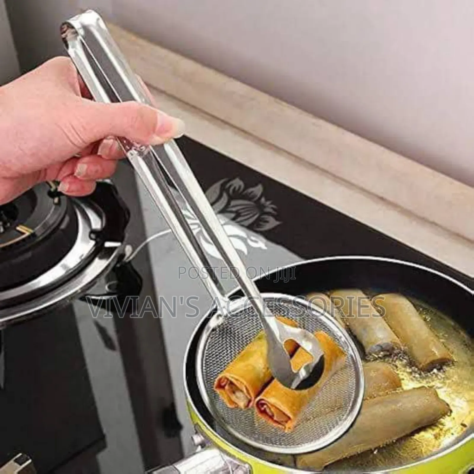 Stainless Food Tong Strainer