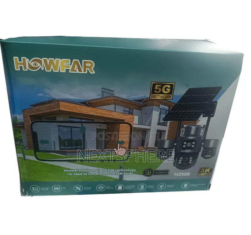Solar PTZ Camera Wih 4 Camera View, 4 Lens- Aov, Hieasy App