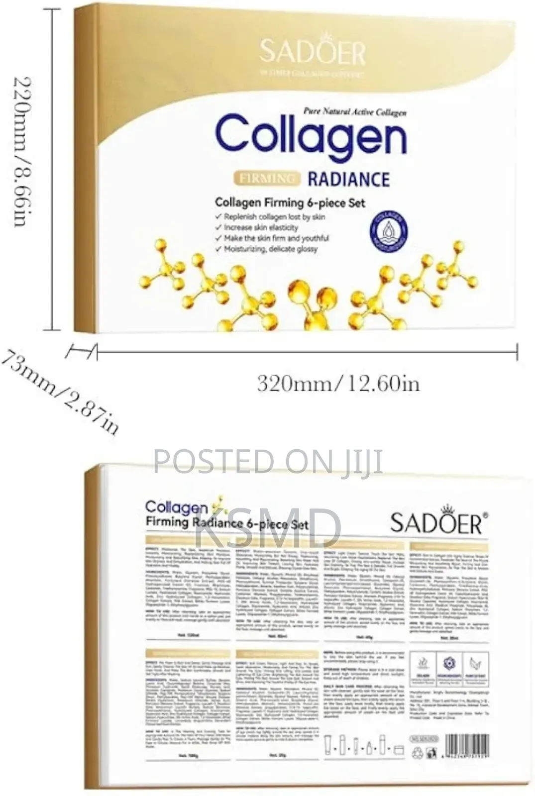 Collagen Skin Care Set, Cleanser,Toner, Lotion,Serum,Cream,Eye Cream