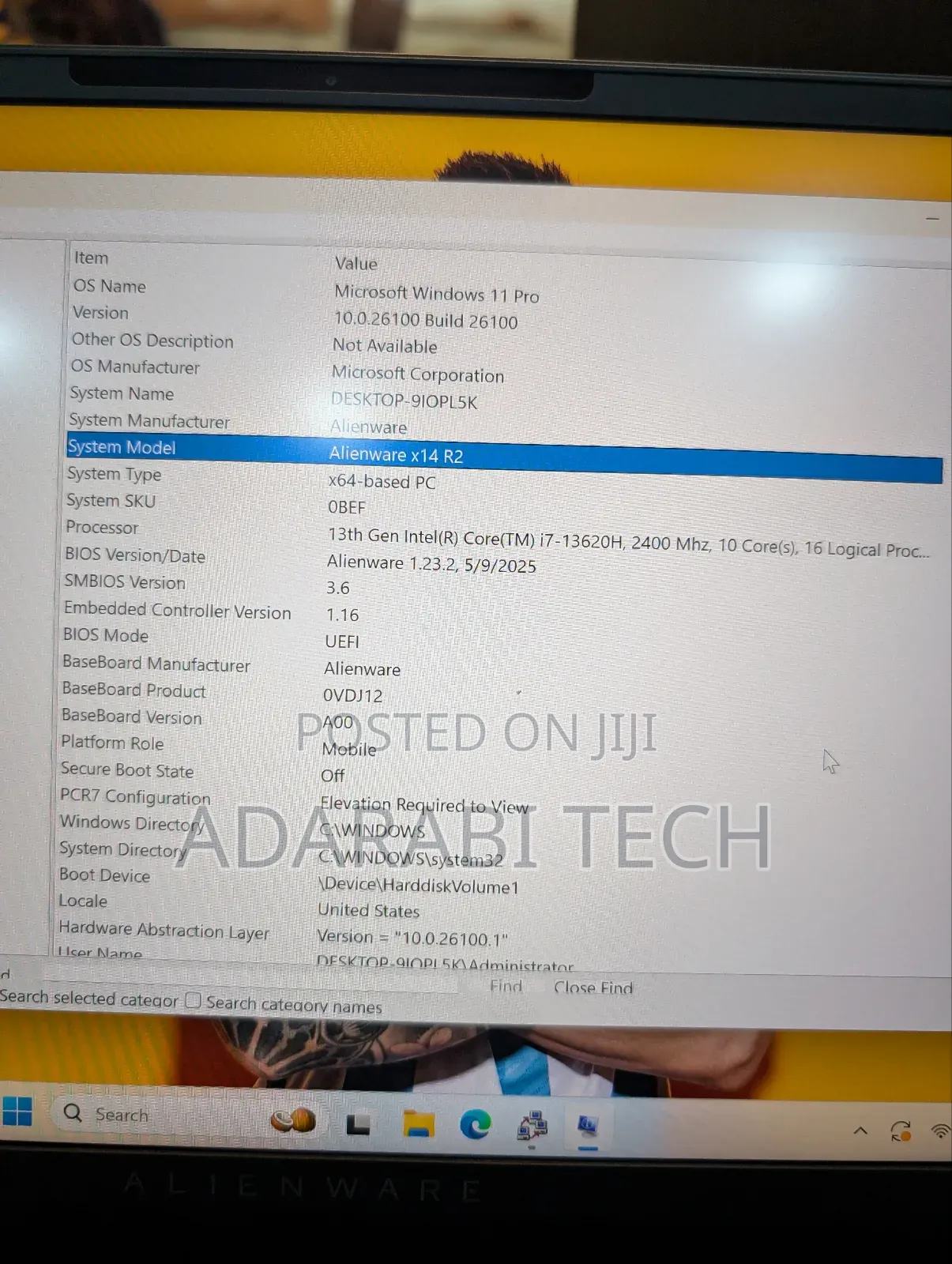 Laptop Dell Alienware X14 16GB Intel Core I7 SSD 1T