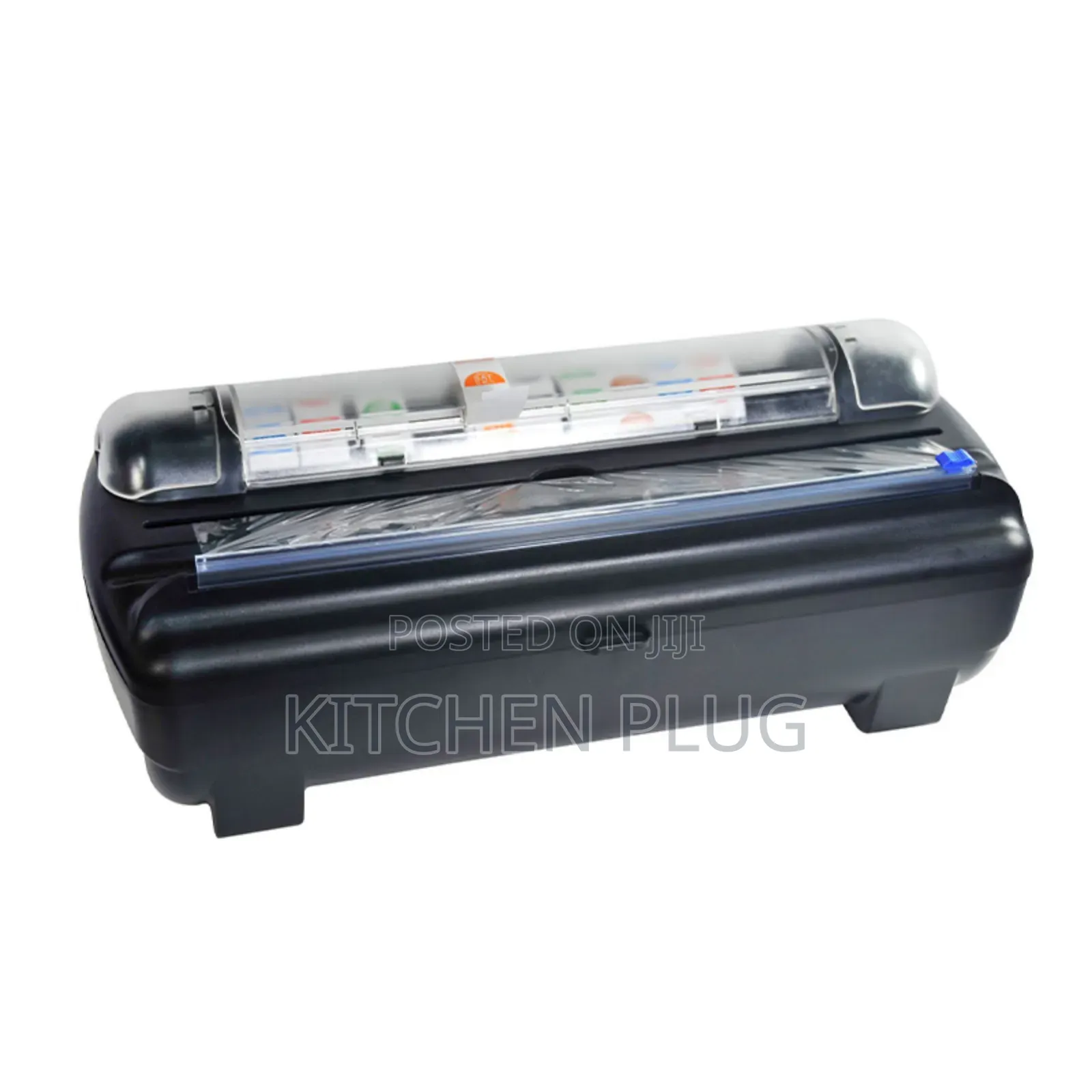 Plastic Wrap Dispenser With a Slide Cutter