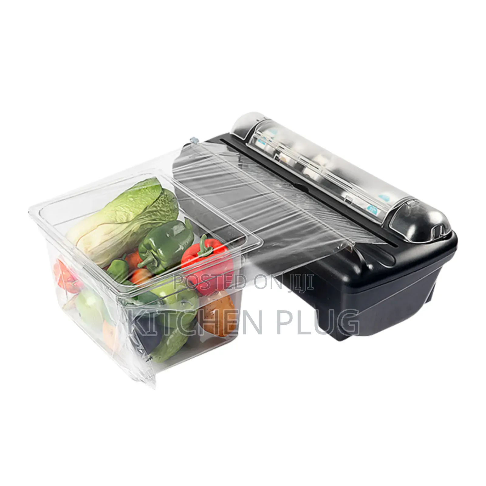 Plastic Wrap Dispenser With a Slide Cutter
