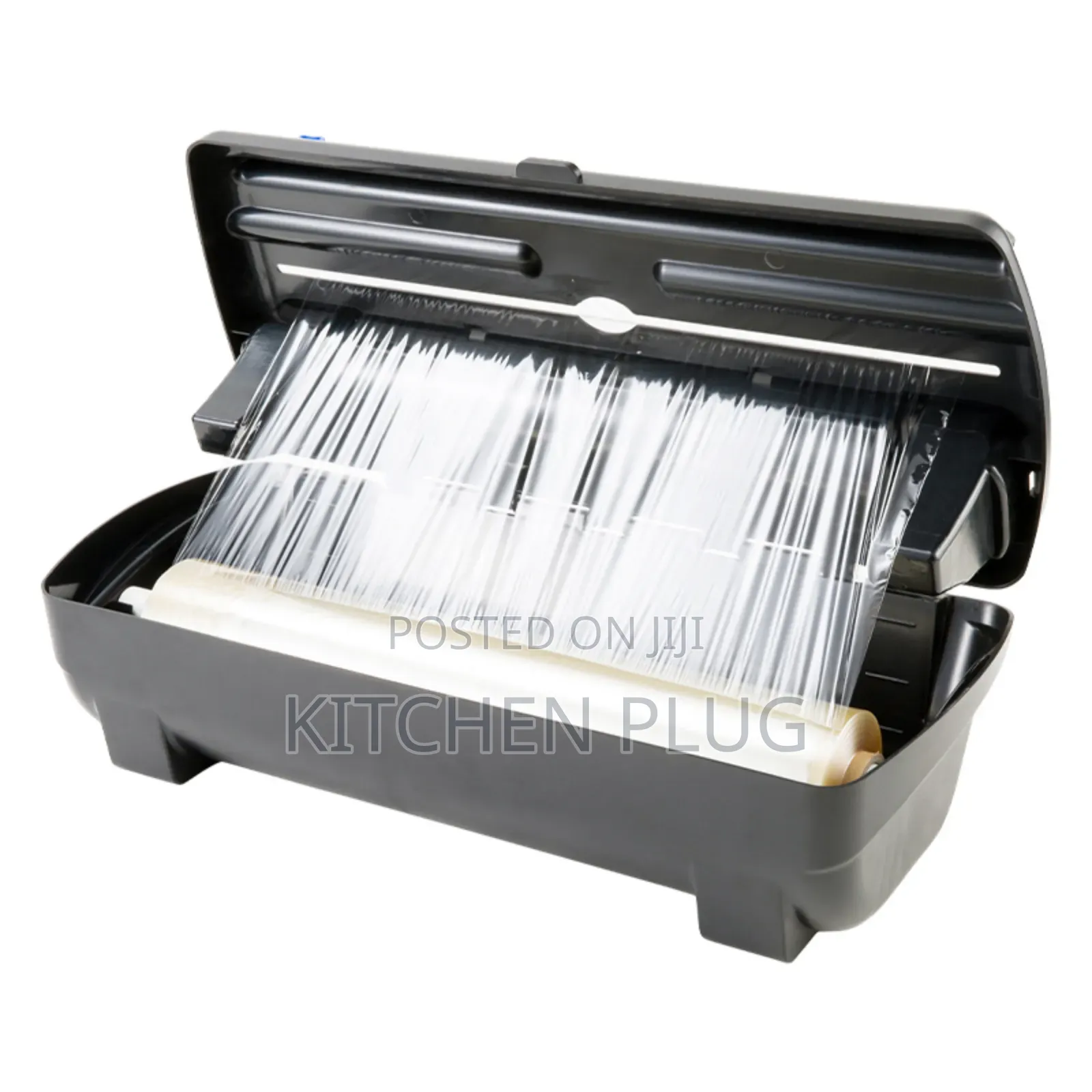 Plastic Wrap Dispenser With a Slide Cutter