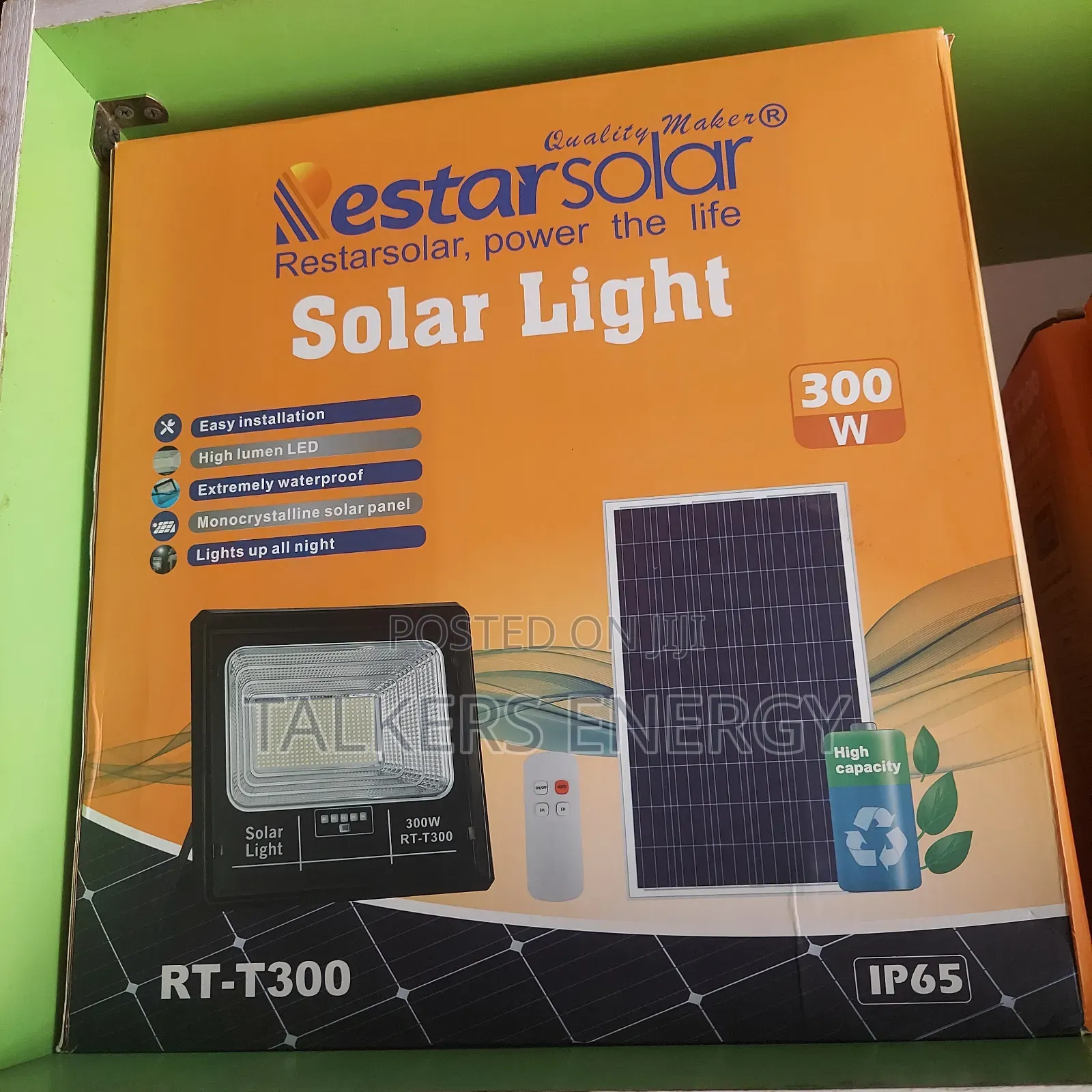 300w Waterproof Solar Light Rt-T300 for Compounds