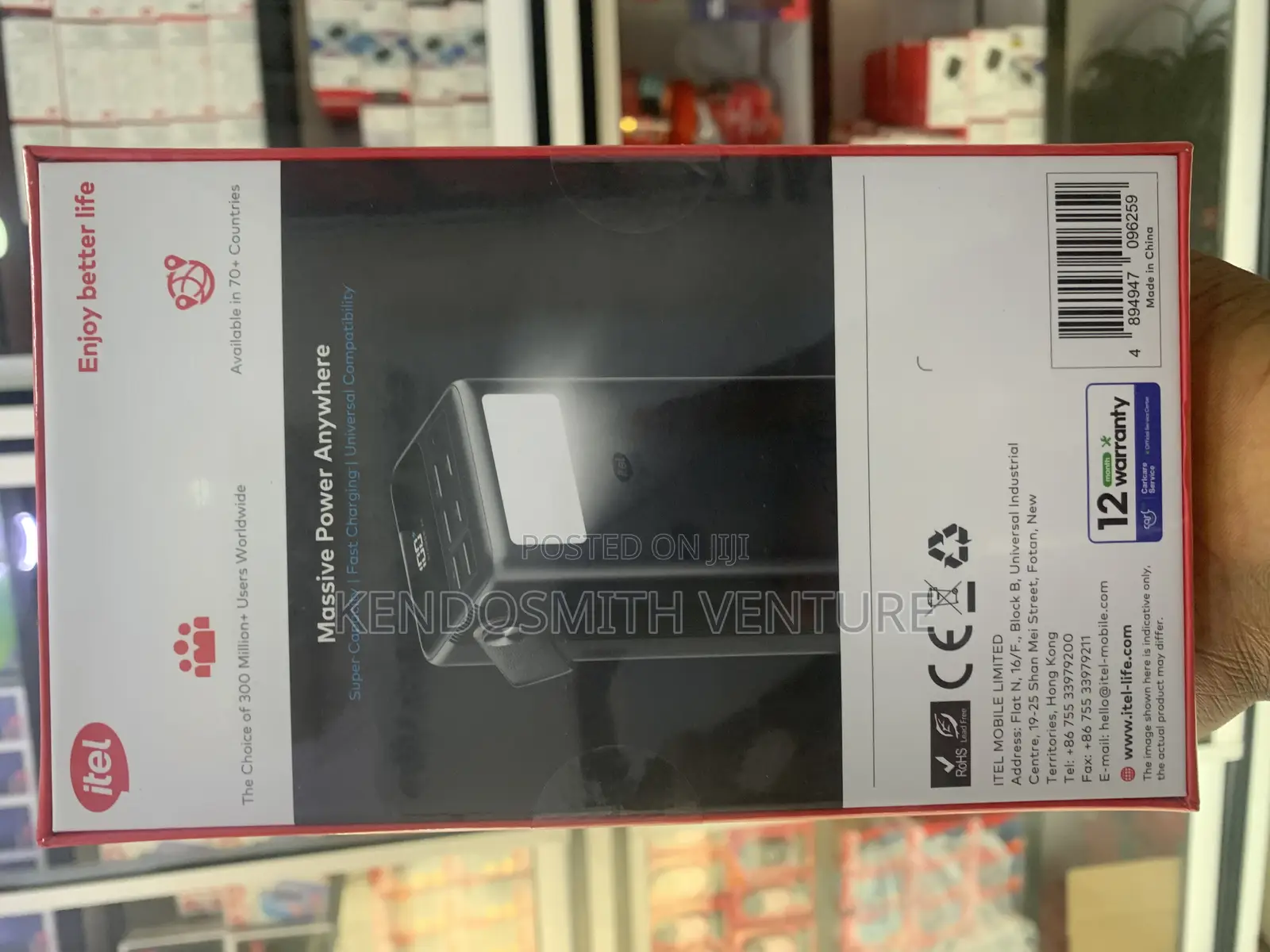 Itel 60000mah 65w Fast Charging Power Bank for Laptop Phone