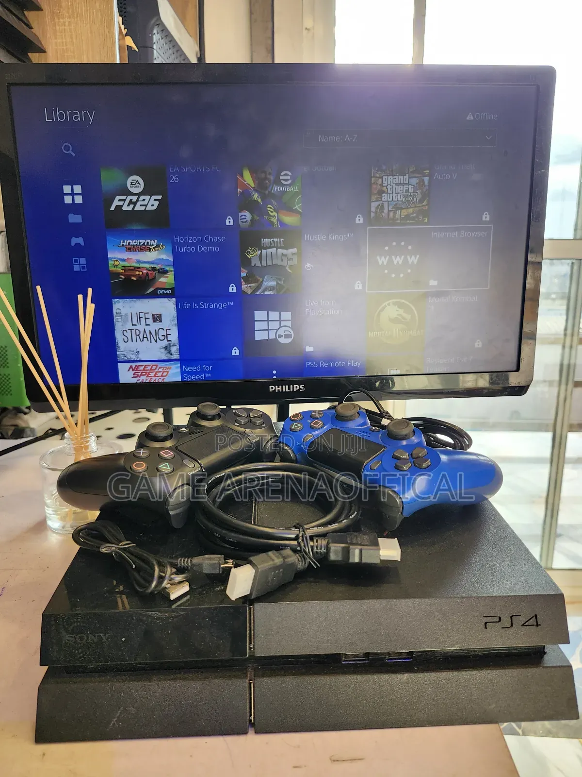 Clean Uk Ps4 Fat + 2 Pads + Fc25 Fc26 Bundle