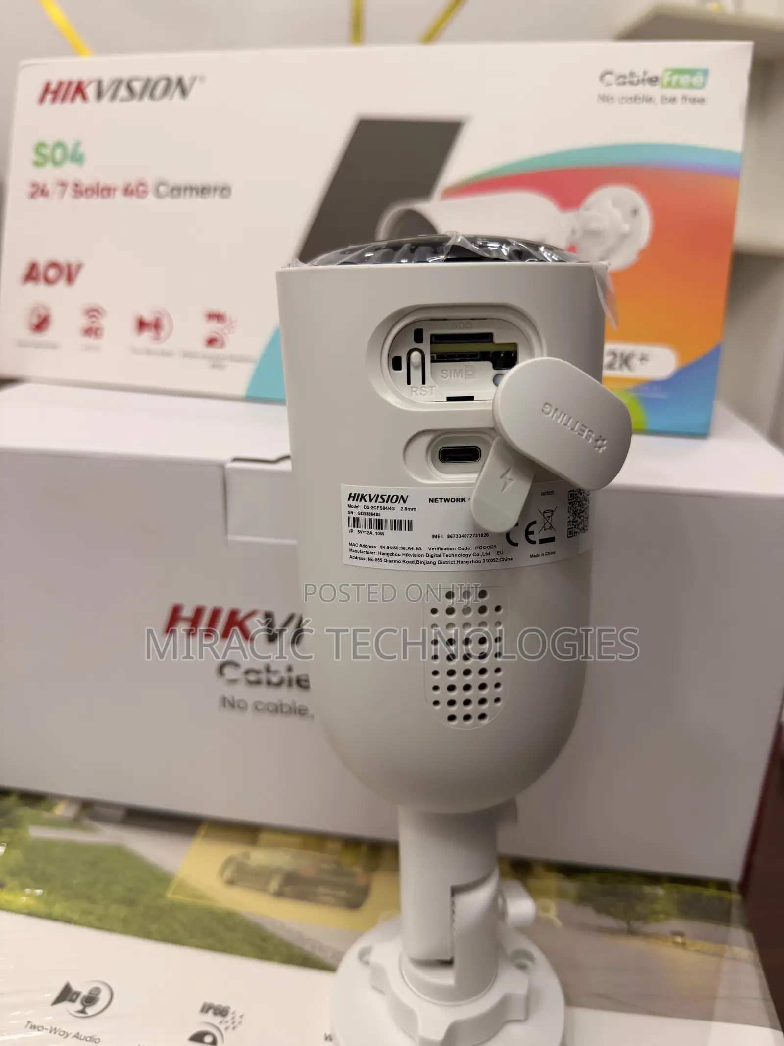 Hikvision Solar 4g CCTV Camera Bullet