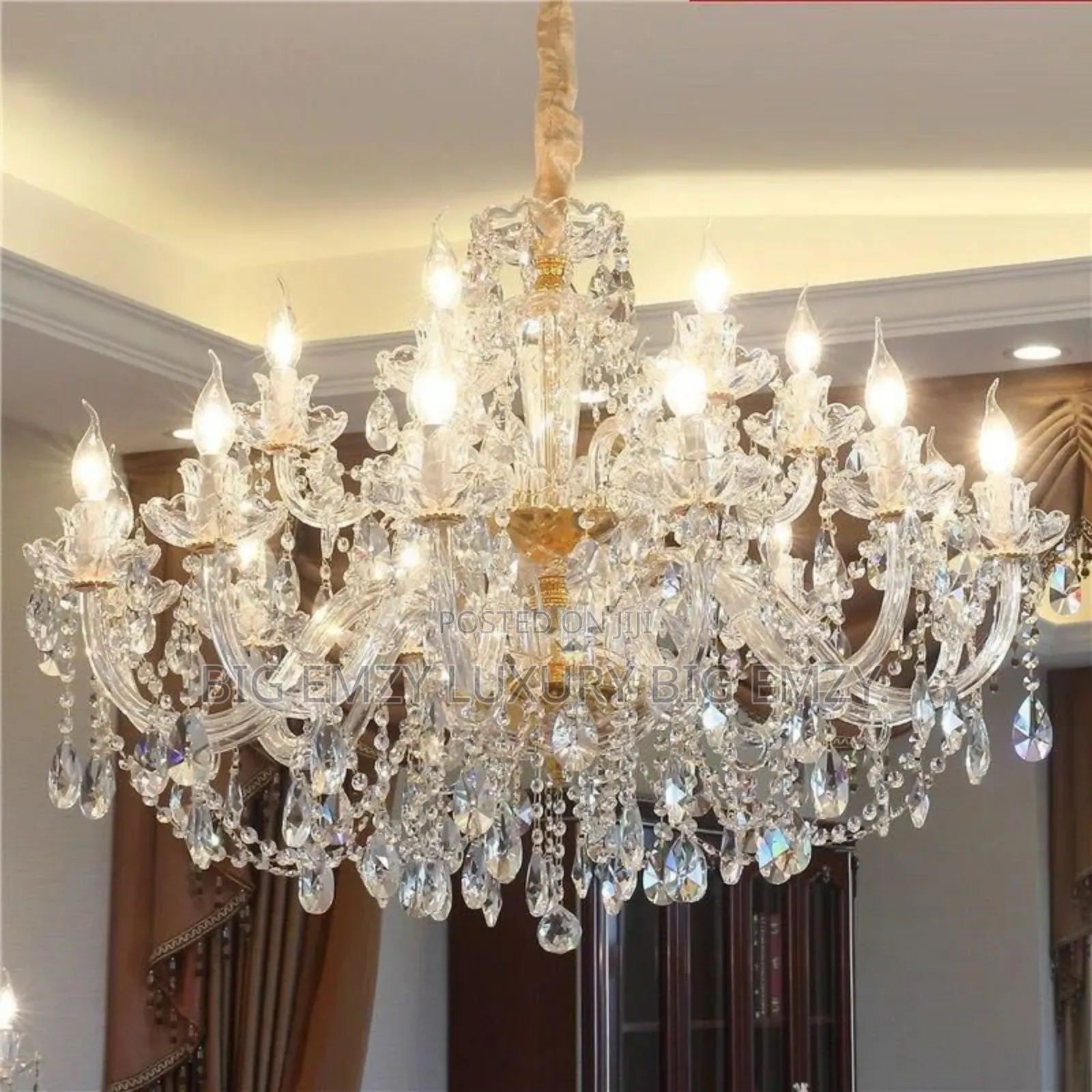 Living Room Modern Crystal Chandelier.