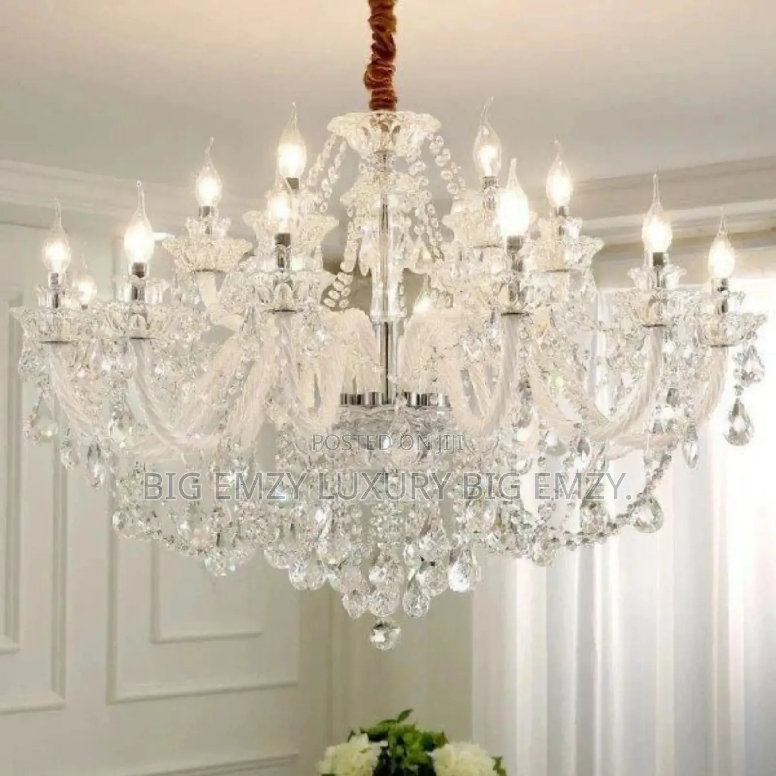 Living Room Modern Crystal Chandelier.