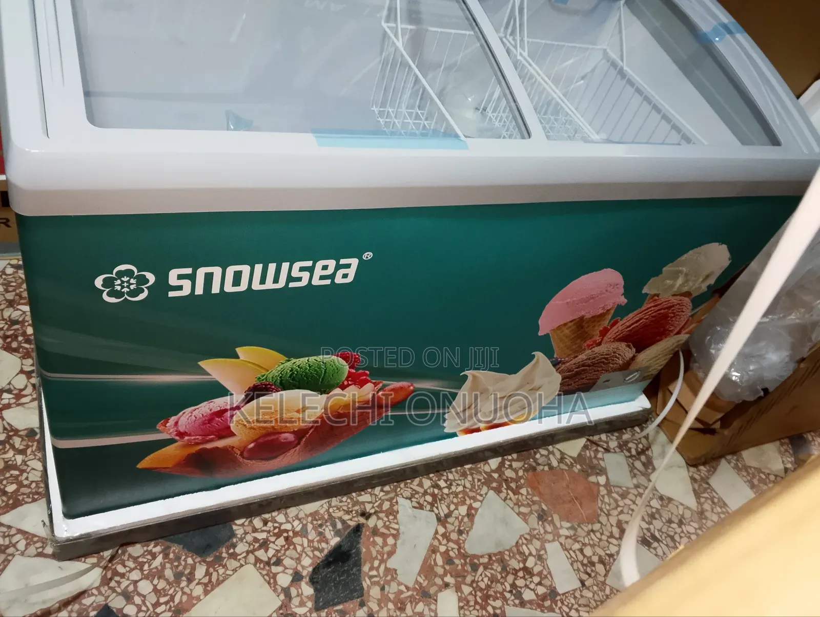 Snow Sea Ice Cream Freezer With Low Voltage