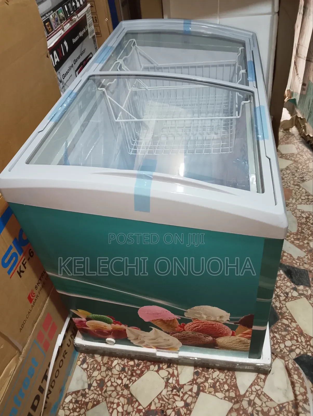 Snow Sea Ice Cream Freezer With Low Voltage