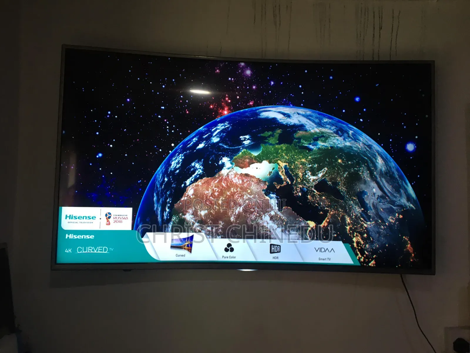 Curved Hisense 55inches Smart Tv HDR Ultra