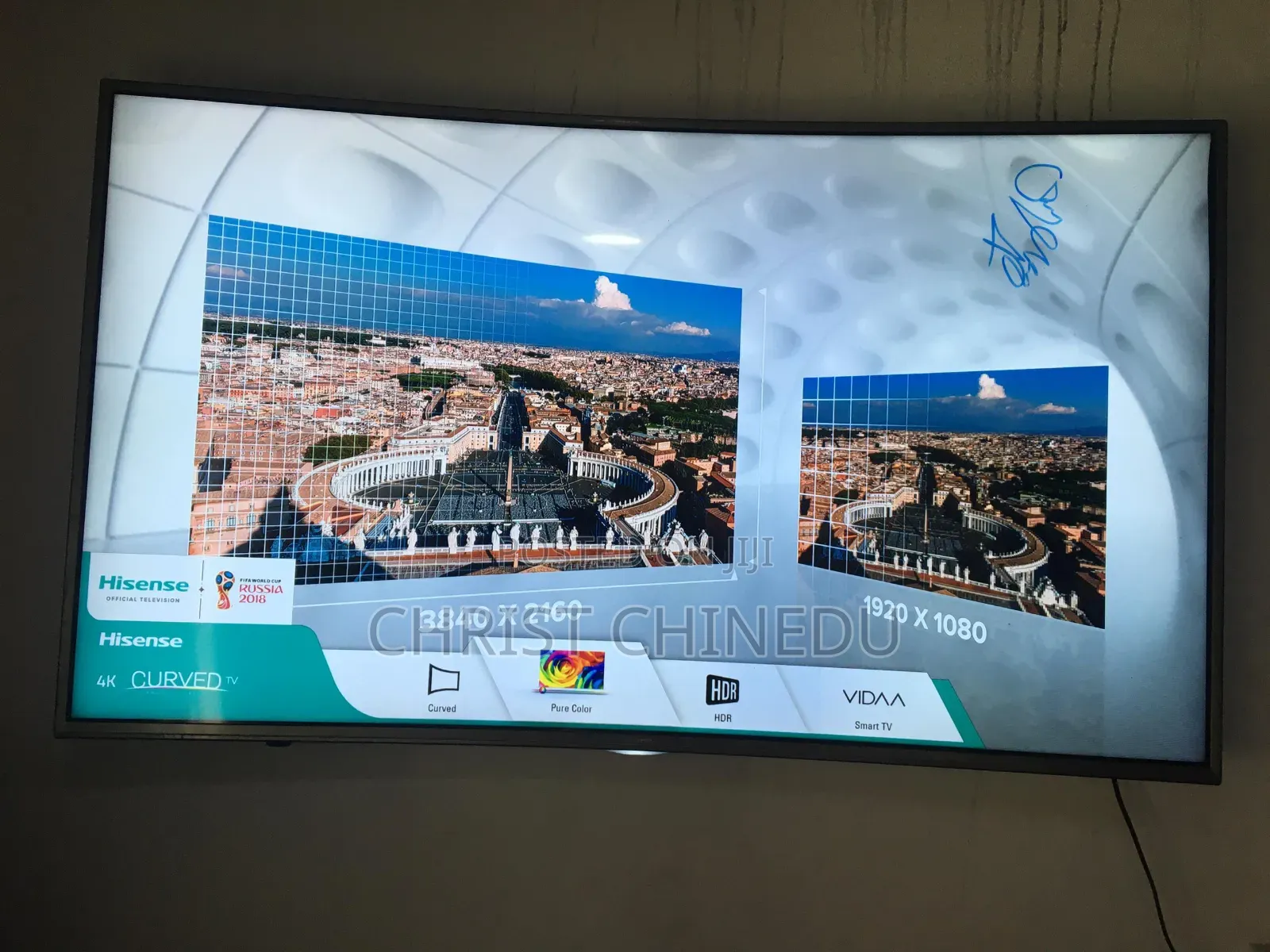 Curved Hisense 55inches Smart Tv HDR Ultra