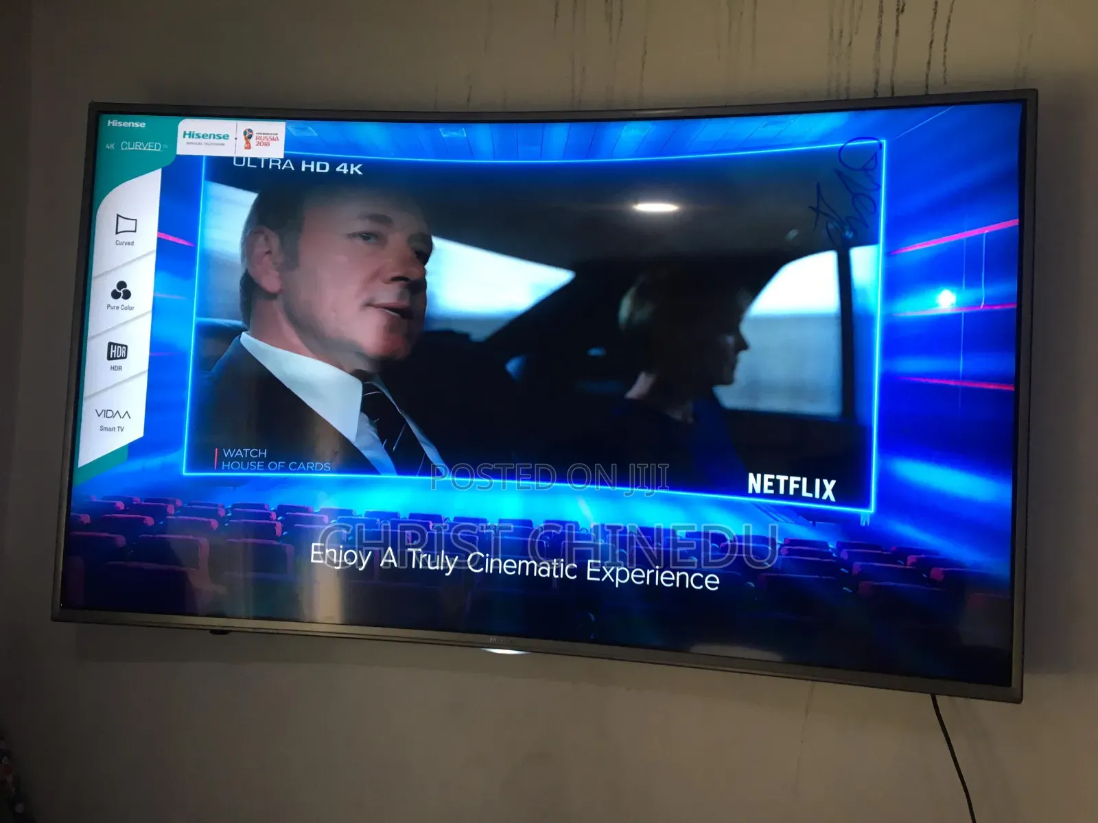 Curved Hisense 55inches Smart Tv HDR Ultra