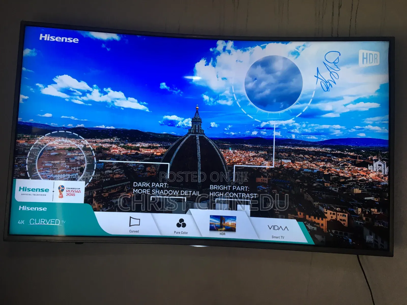 Curved Hisense 55inches Smart Tv HDR Ultra