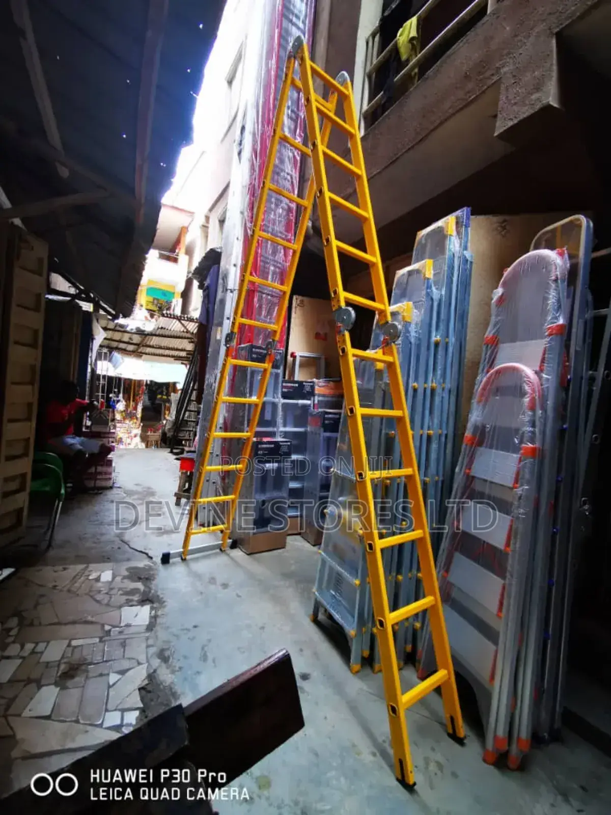 4×6 Aluminun Heavy Duty Foldable Ladder(24 Steps)