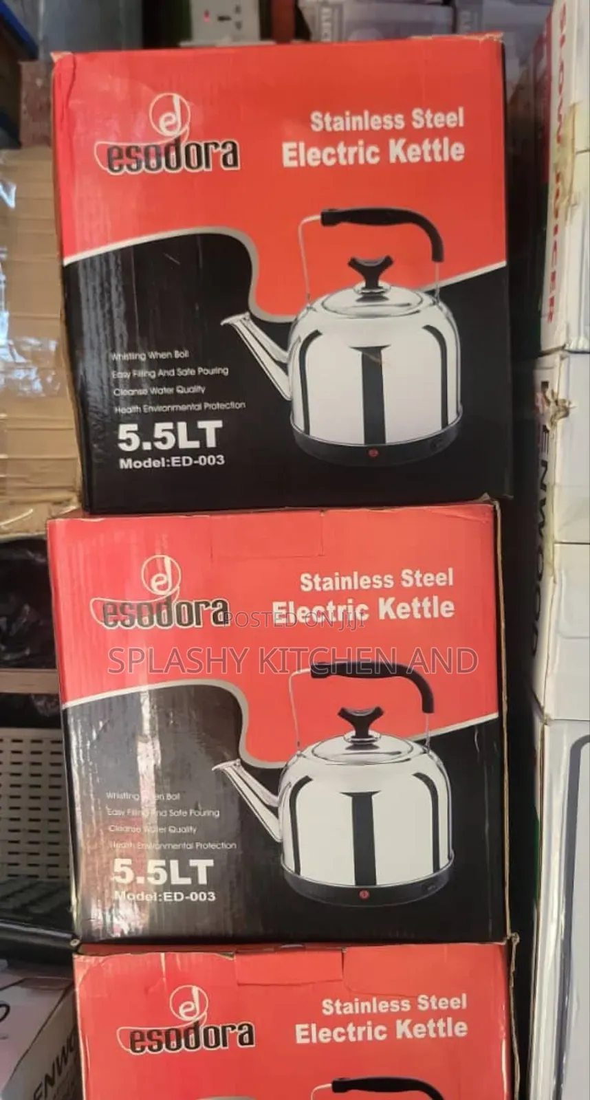 Esodora Stainless Steel Kettle - 5.5l