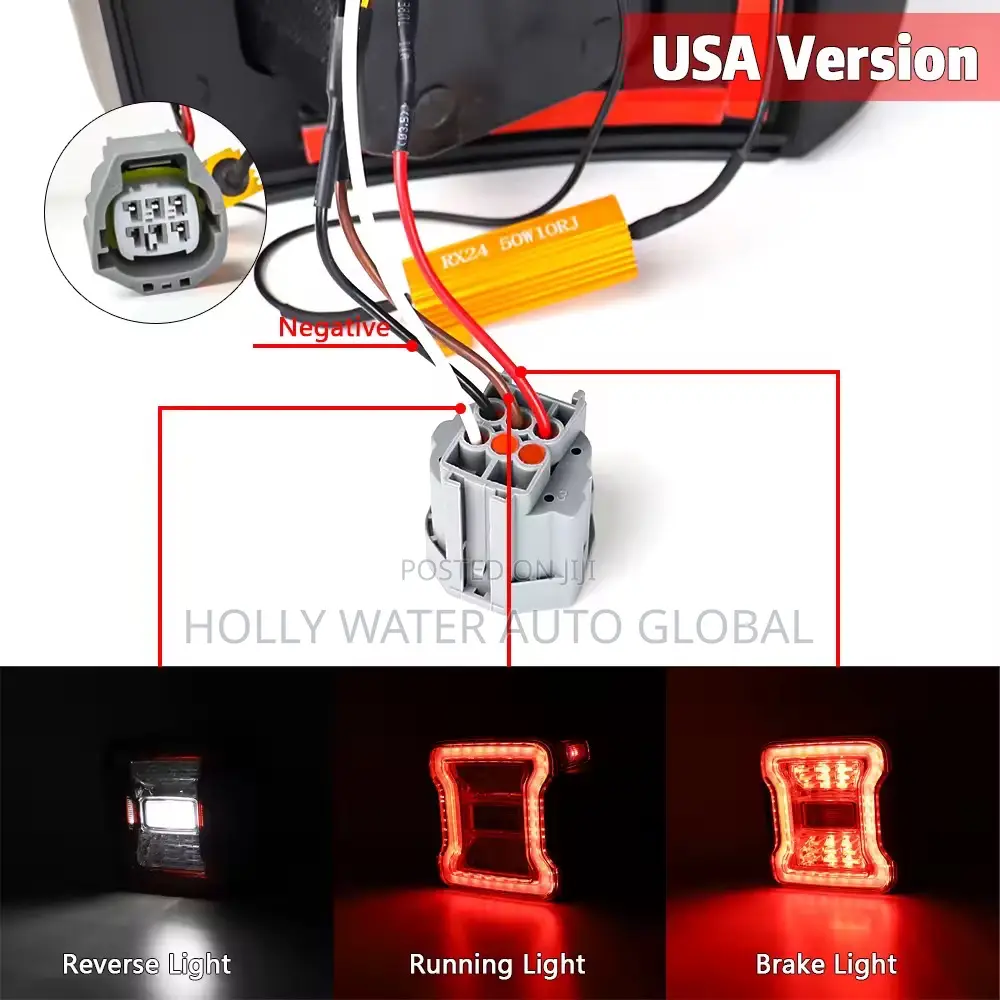 Taillight Back Up Rear Lights Jeep Wrangler 2010/2020 Jk/Jl 
