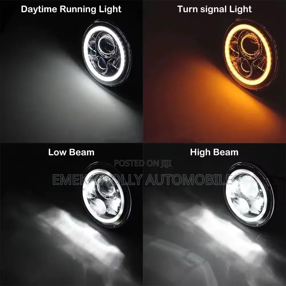 7" LED Headlights Pair for Hummer H2 H3 – Brand New