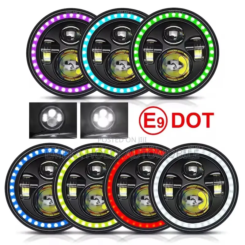 7" LED Headlights Pair for Hummer H2 H3 – Brand New