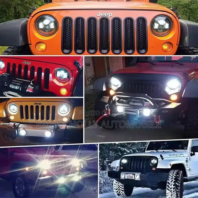 Character Limit)7" LED Headlights for Hummer H3 Jeep Wrangler JK