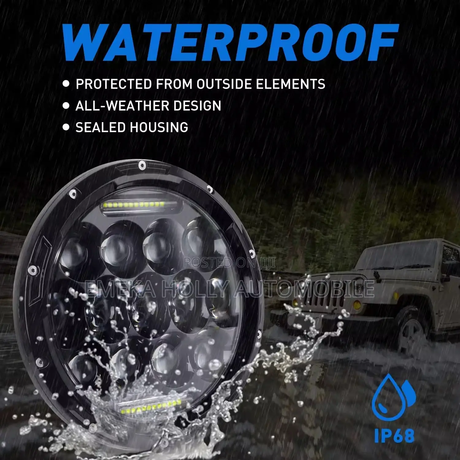 7-Inch Multi-Projector LED Headlights for Jeep Wrangler