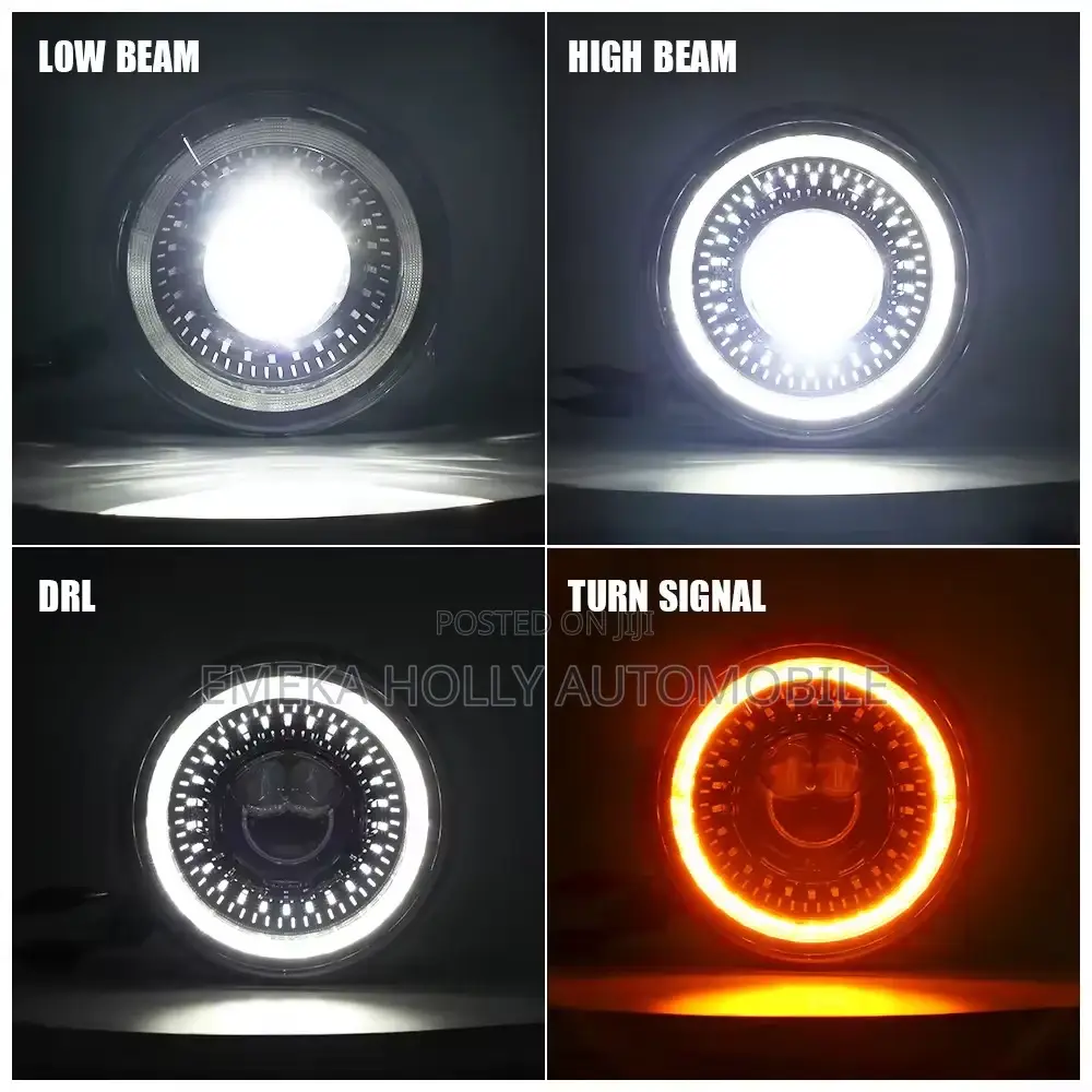 7-Inch LED Headlights With DRL Turn Signal for Jeep Wrangler
