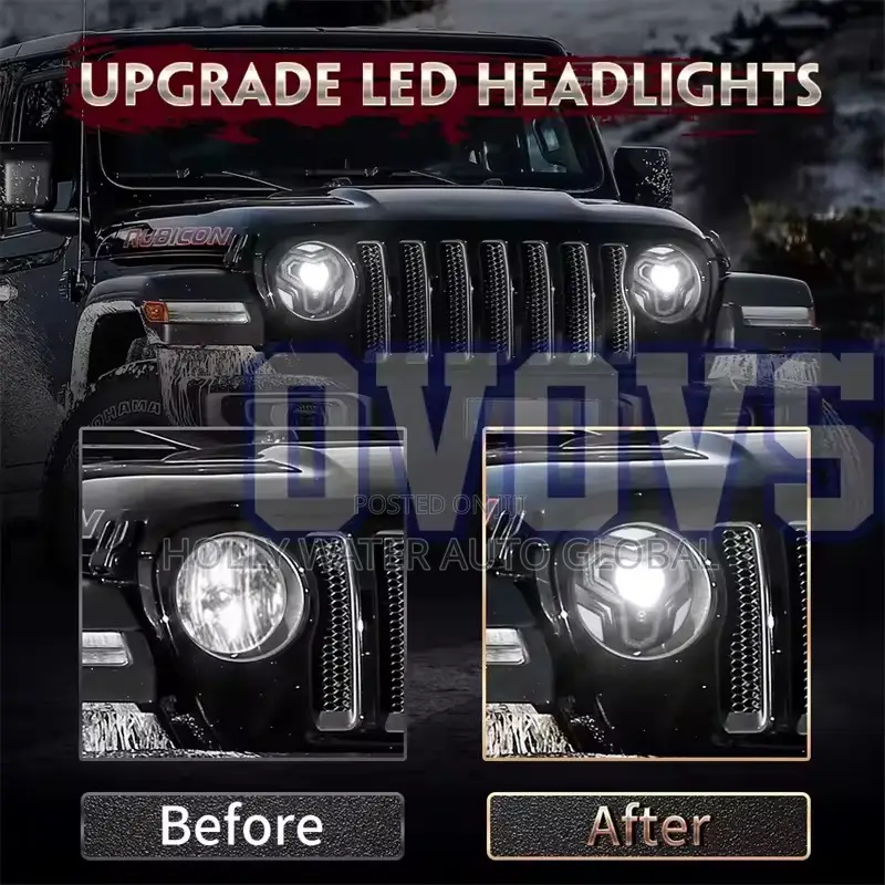 Jeep Wrangler 9inchs Headlight From 2020/2024 Model Jl