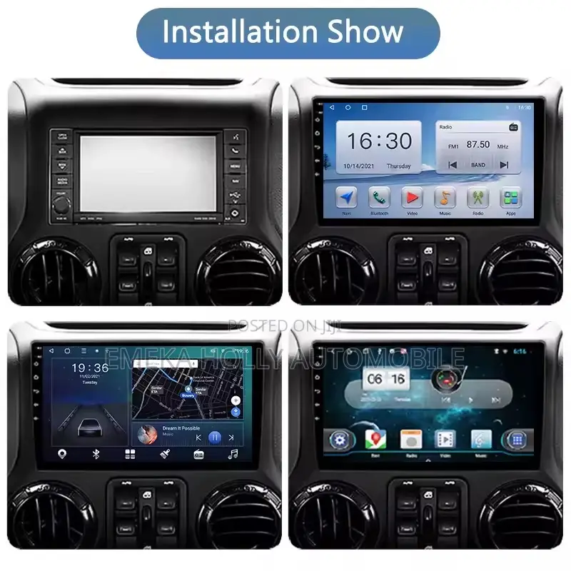 Jeep Wrangler Jk Android Navigation Screen (Fits 2011 - 2017 Models)