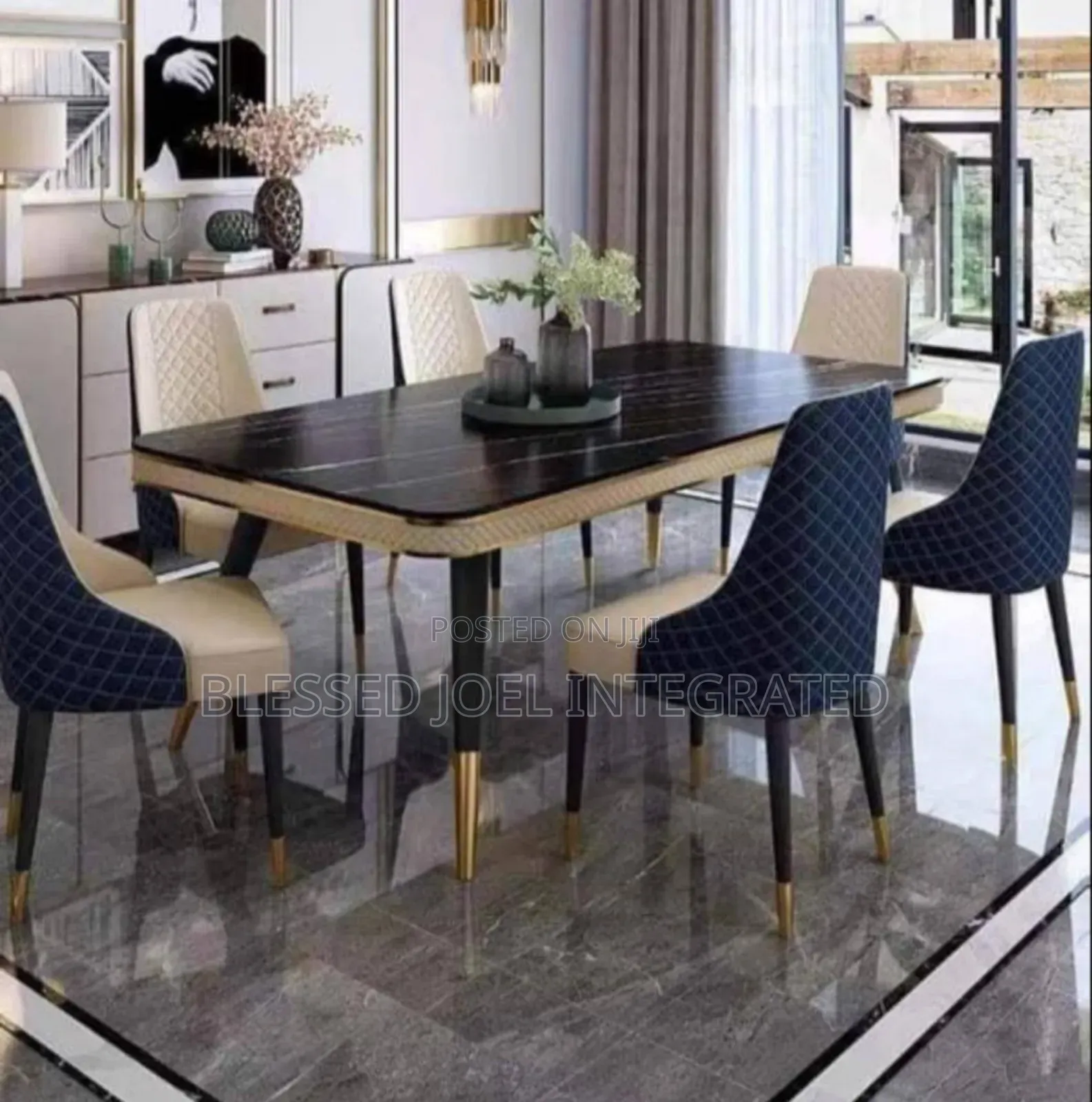 Marble Dining Table With 6 Chairs