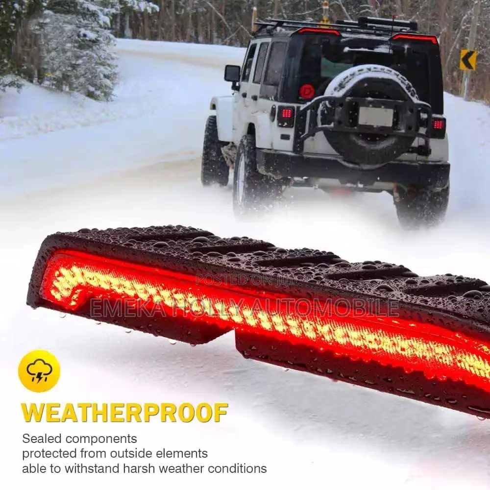 Jeep Wrangler LED Rear Roof Spoiler Light - Smoked Lens