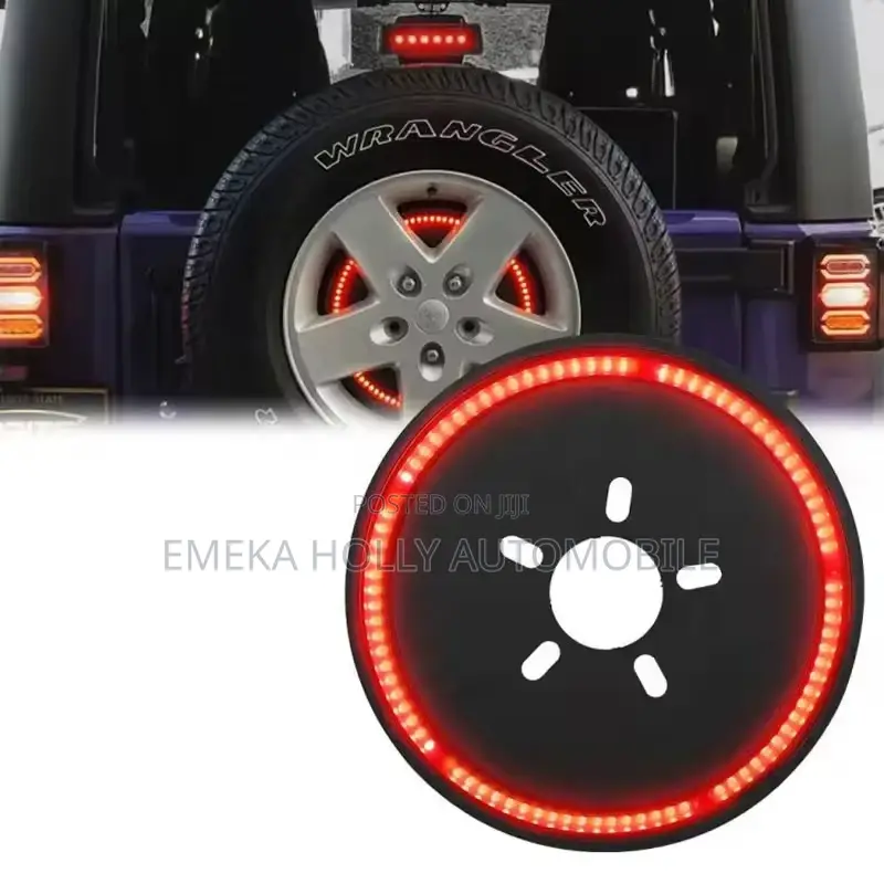 LED Spare Tire 3rd Brake Light Wheel Ring Assembly for Jeep Wrangler