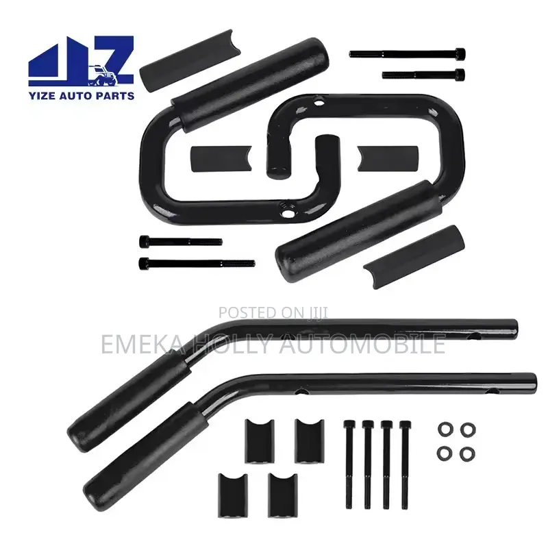 Jeep Wrangler JK Heavy Duty Solid Steel a-Pillar Handle Set