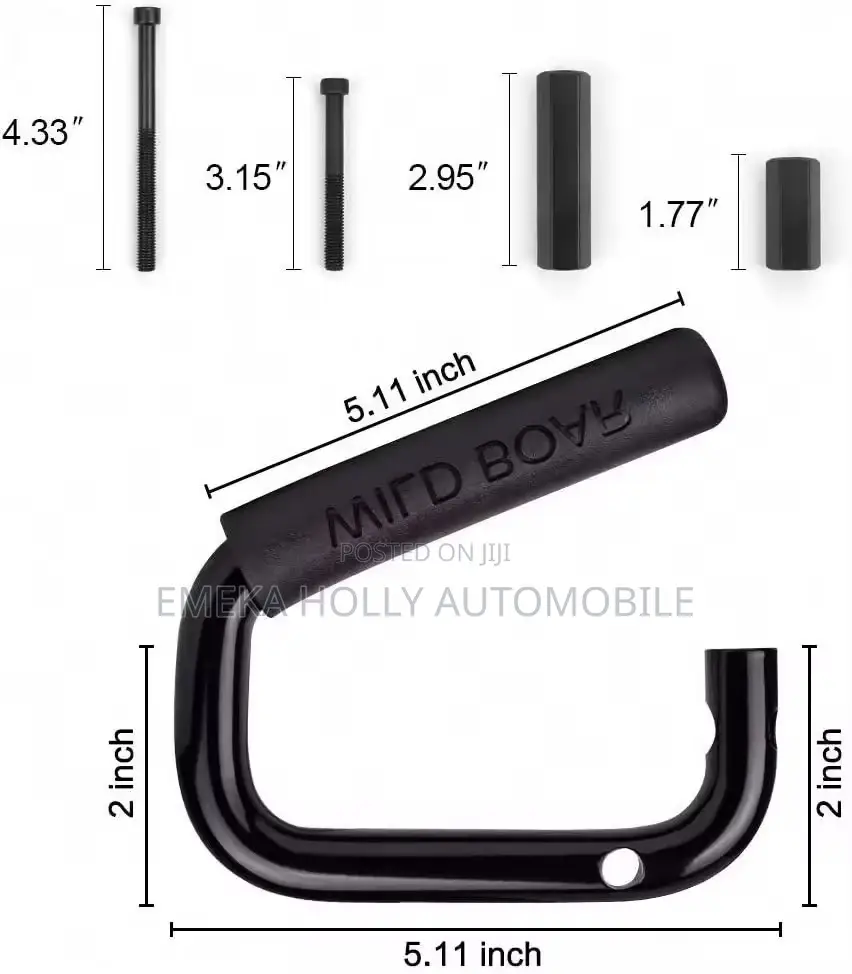 Heavy Duty Solid Metal Front and Rear Grab Handles for Jeep Wrangler