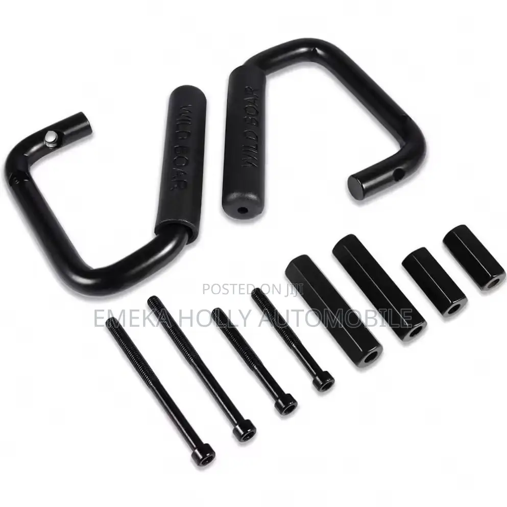 Heavy Duty Solid Metal Front and Rear Grab Handles for Jeep Wrangler