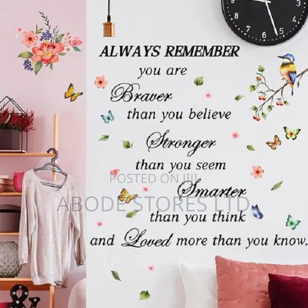 Inspirational Wall Decals Peel and Stick Sticker