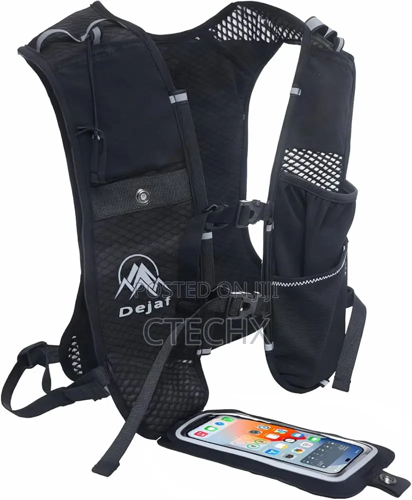Running Vest With Adjustable Straps - Lightweight, Breathable