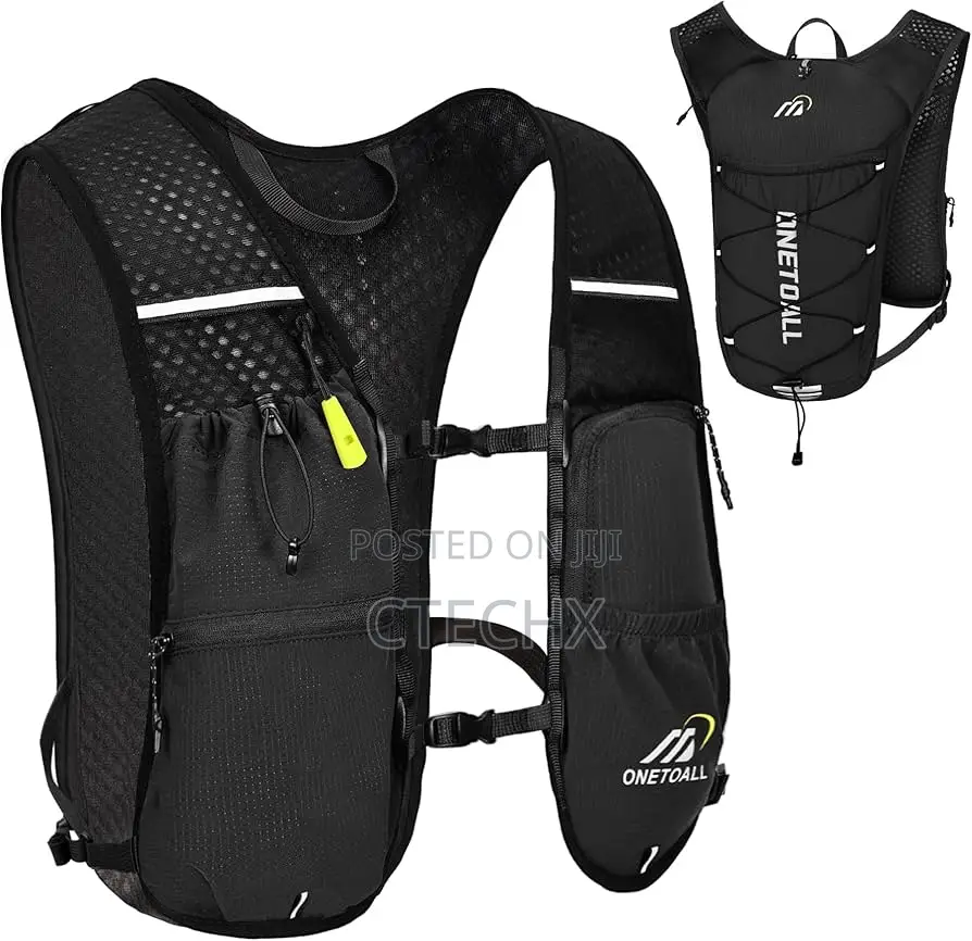 Running Vest With Adjustable Straps - Lightweight, Breathable