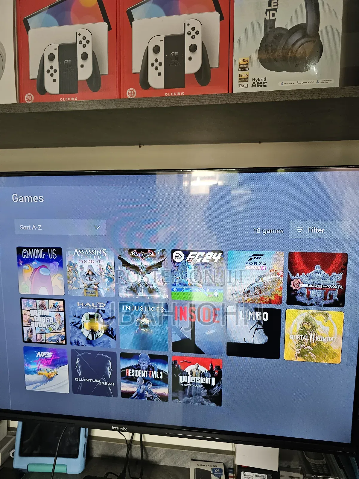 Clean Xbox One S 1tb With 16 Pre-Loaded Games