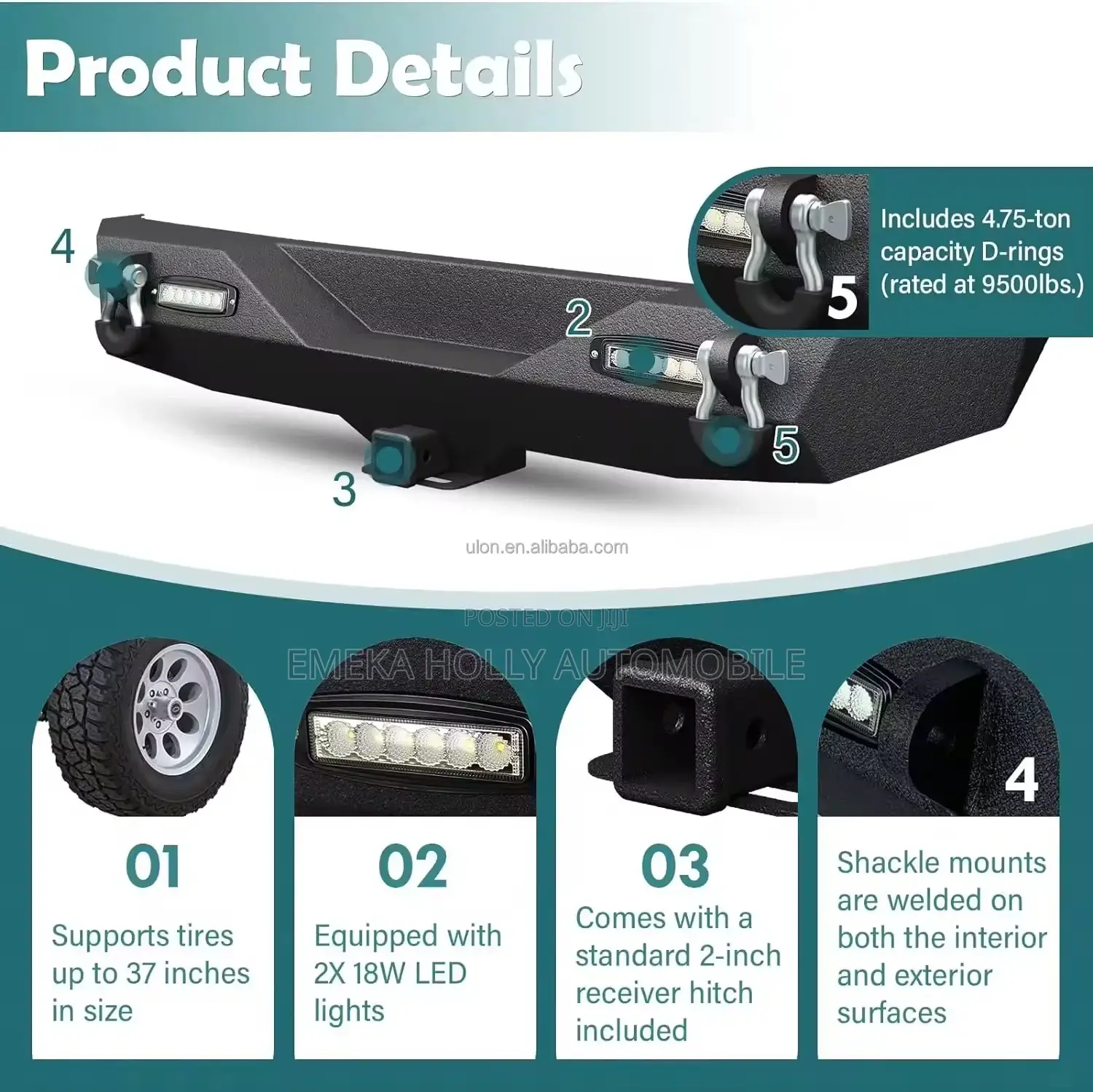 Jeep Wrangler JL Front Rear Bumper Combo Kit
