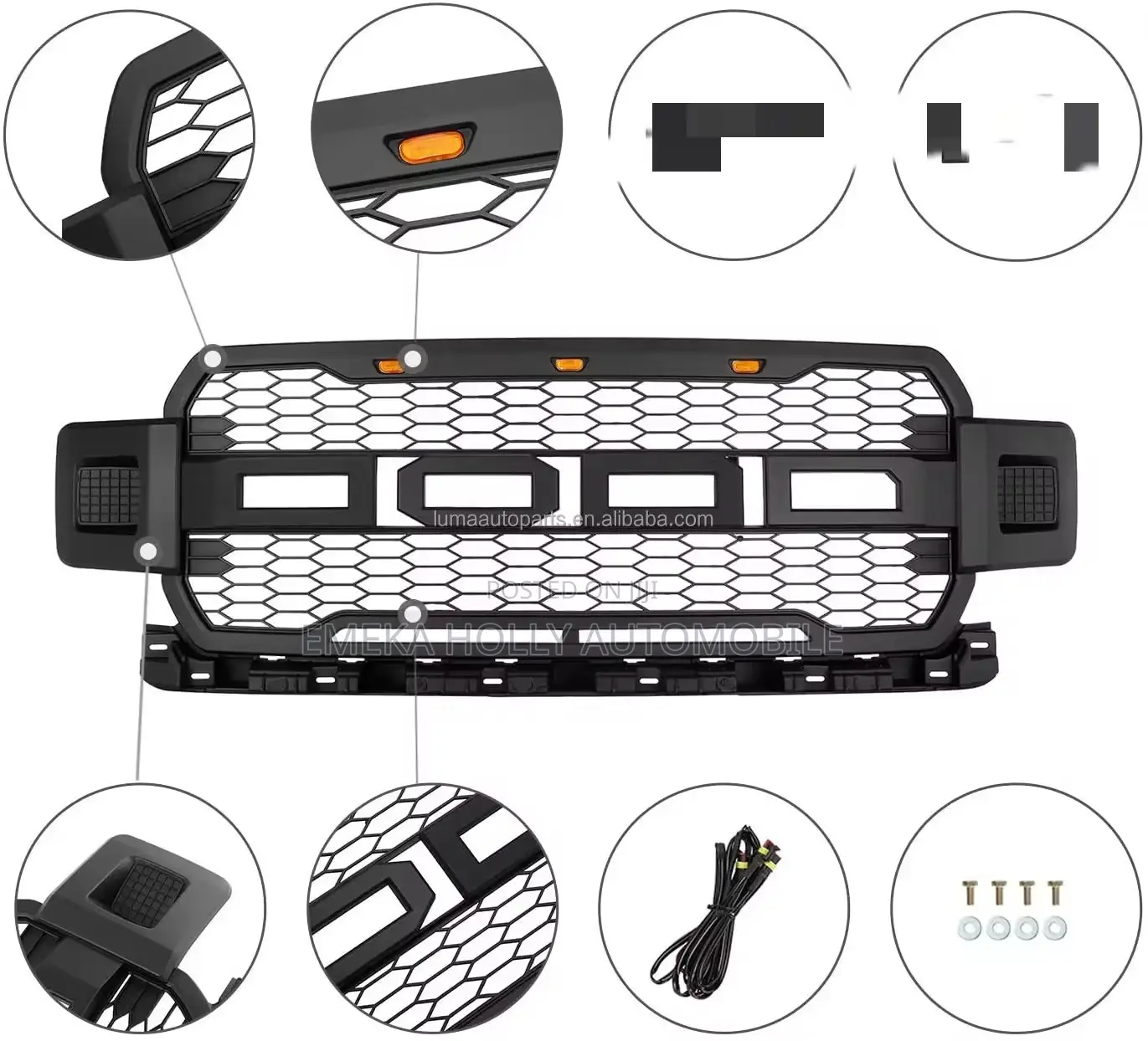 Ford F150 Face Grill Cover Replacement Kit From 2015/2018