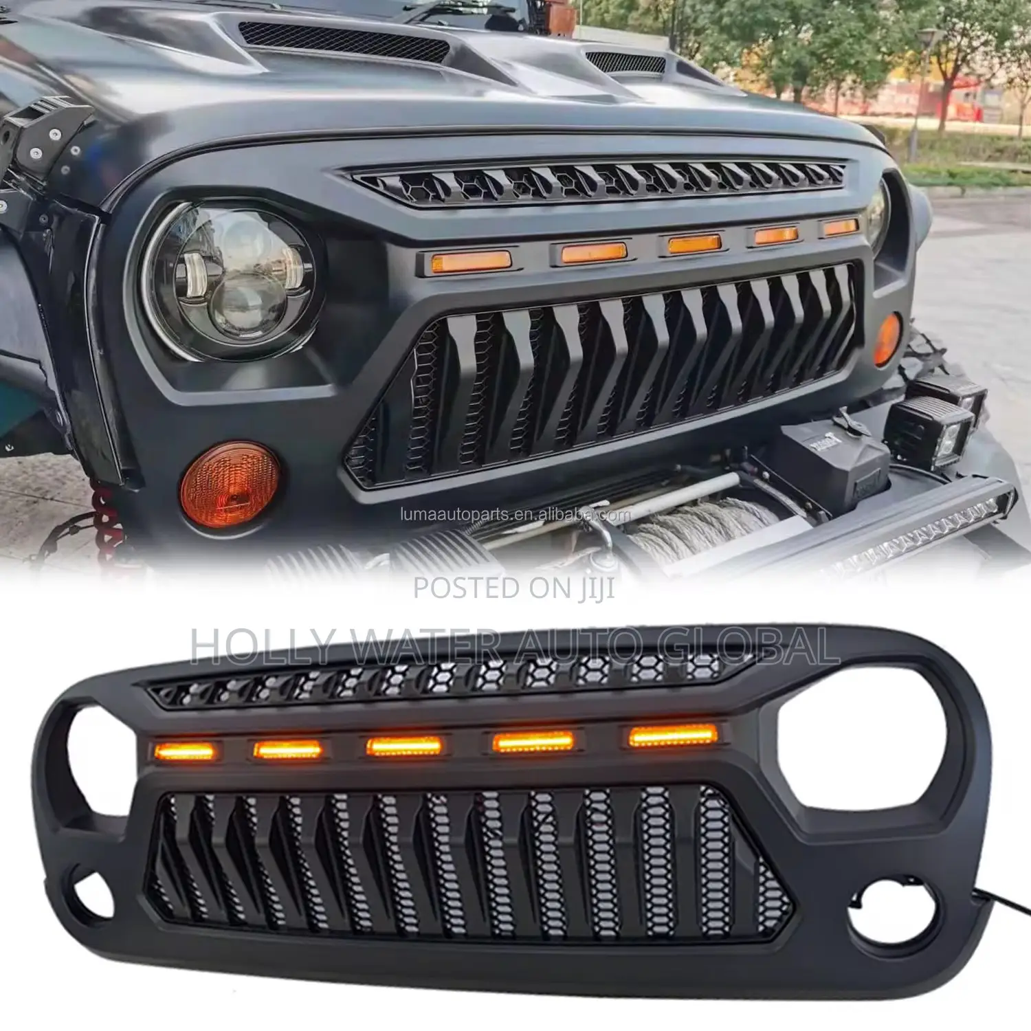 Jeep Wrangler Led Face Grill Cover 2010/2017 Jk