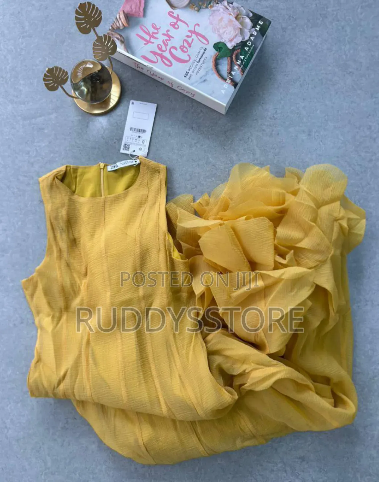 Elegant Yellow Ruffled Hem Maxi Dress- Sleeveless Layered Flared Dress