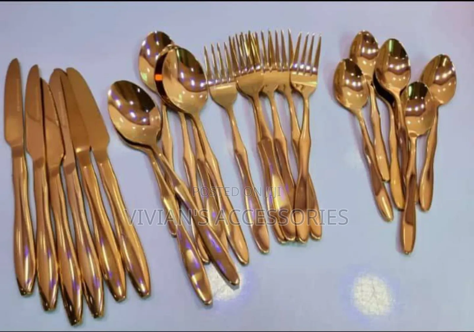 6pcs Quality Gold and Silver Spiral Eating Spoon