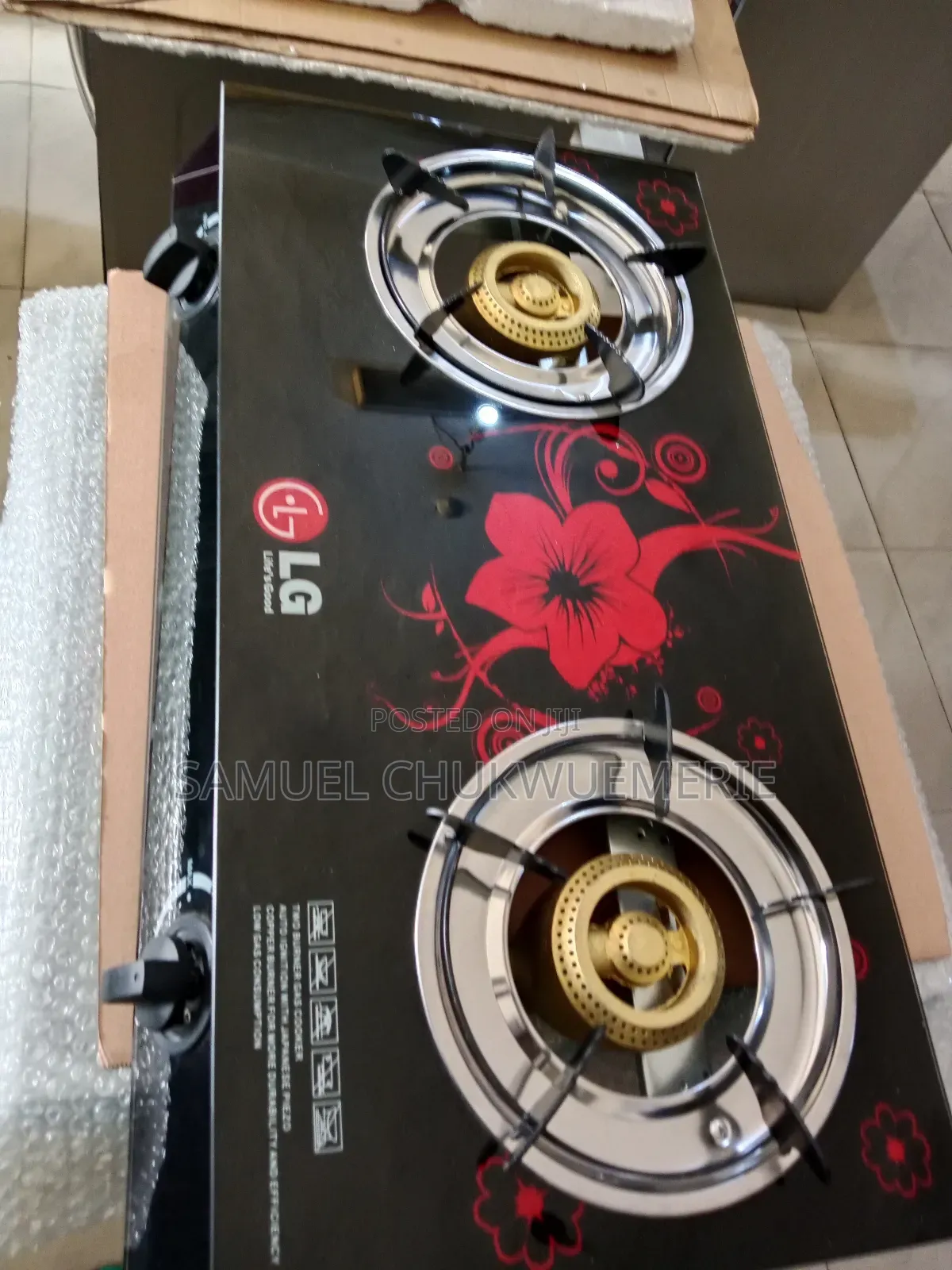 Lg Table Gas Cooker Glass